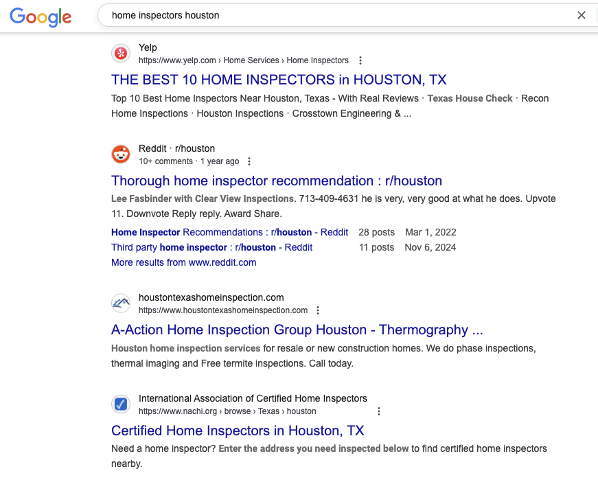 digital marketing for home inspectors