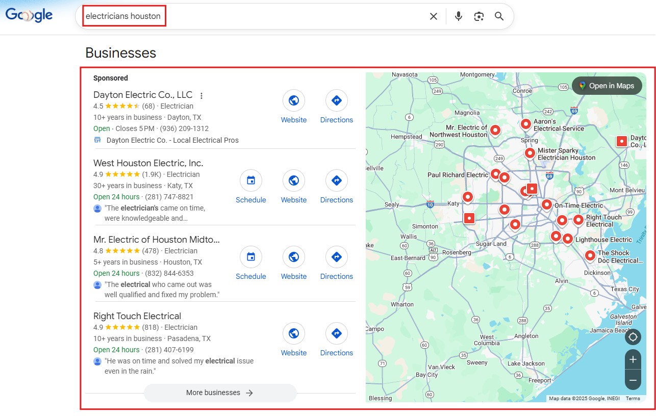 digital marketing for electricians